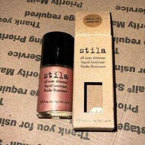 Stila All Over Shimmer Liquid rose gold face makeup